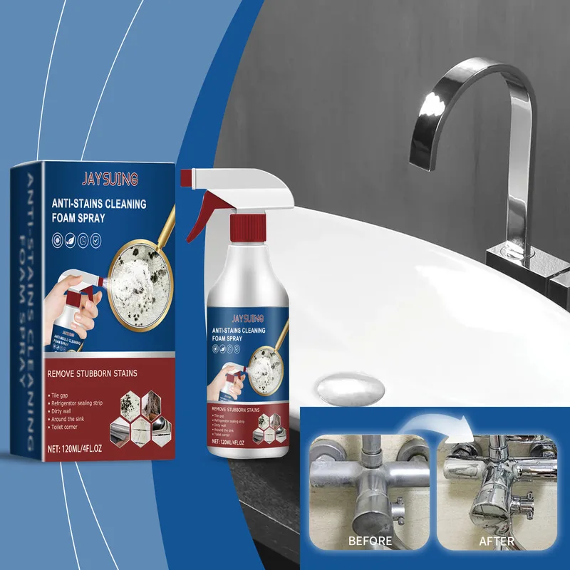

Multi Functional Bathroom Foam Spray Wall Stain Removal All Surface Cleaning Easy To Rinse Bathtub Shower Wall Surfaces