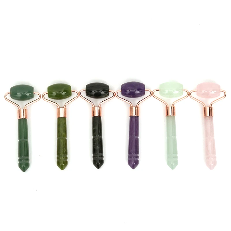 Hot Sale Single Headed Massage Gua Sha Jade Facial Roller Face Lift Up Skin Care Tool