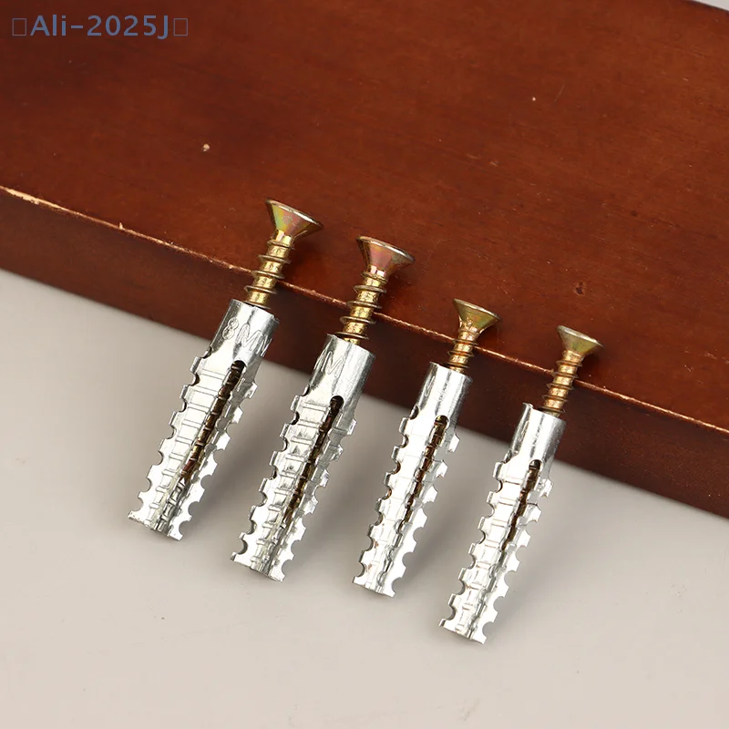 

【J】For Concrete Wall Fasteners M6/M8 Serrated Steel Wall Anchors Metal Expansion Tube Pipe Self Tapping Screw Drilling Plug