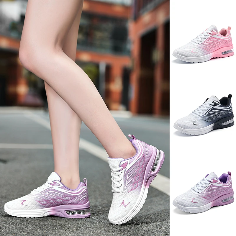 

2025 New Women Sneakers Breathable Running Shoes Air Cushion Sport Trainers Comfortable Sports Shoes Anti Slip Female Footwear