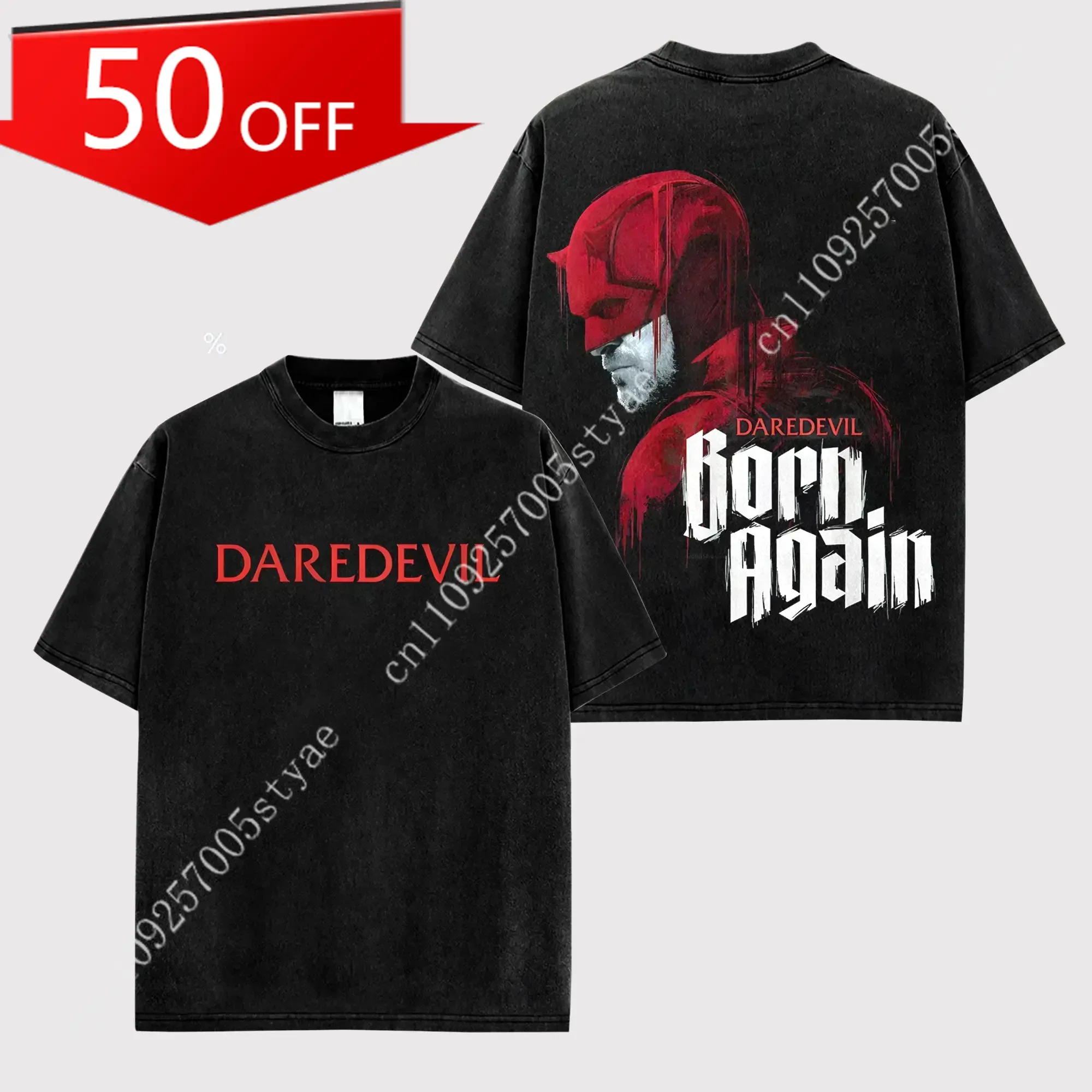 

Marvel Matt Murdock Daredevil Premium Cotton T-Shirt The Man Without Fear Graphic Character Comics Fans Shirt