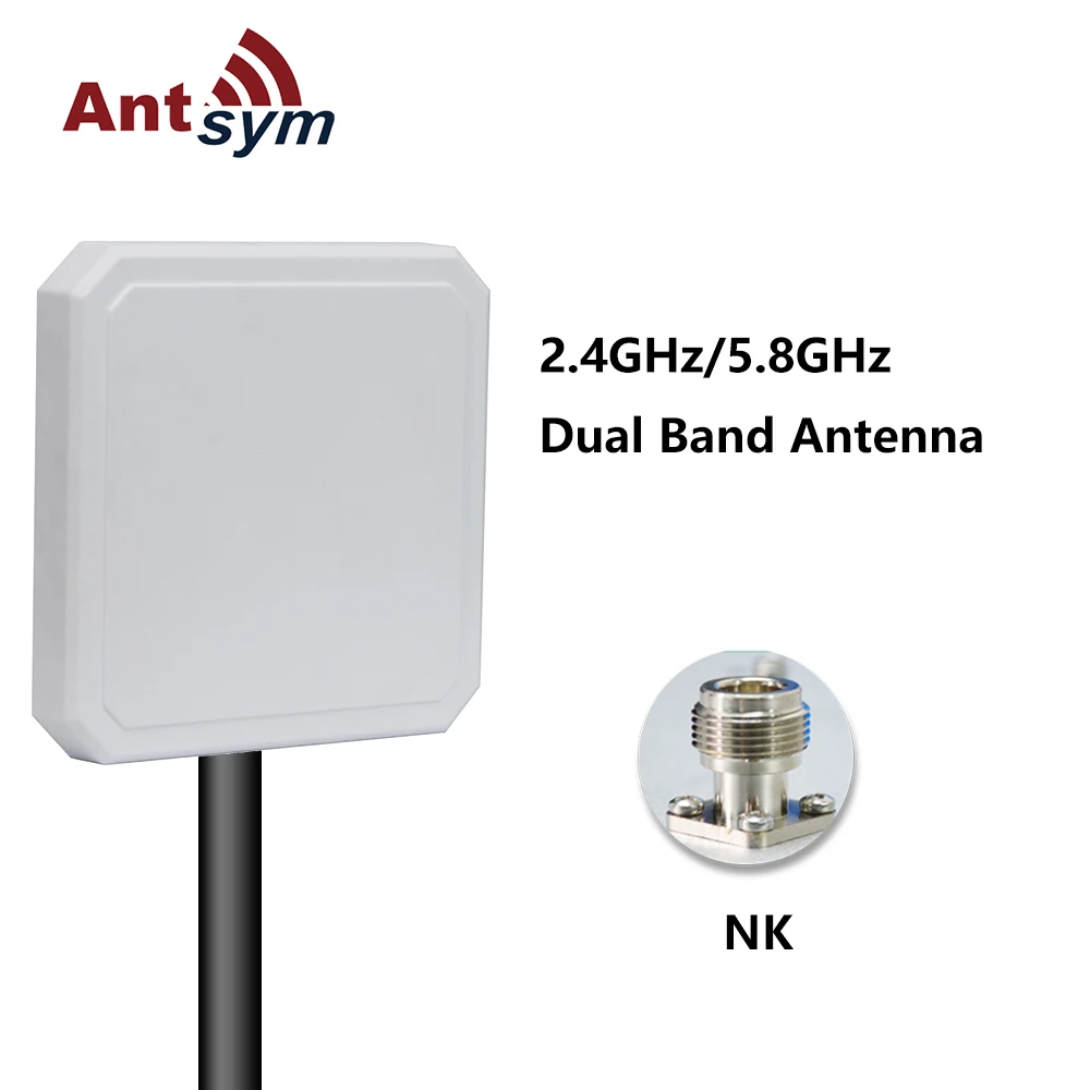 

2.4G\5.8G Dual Band Outdoor Antenna Wireless LAN 14dBi Directional Panel Antenna