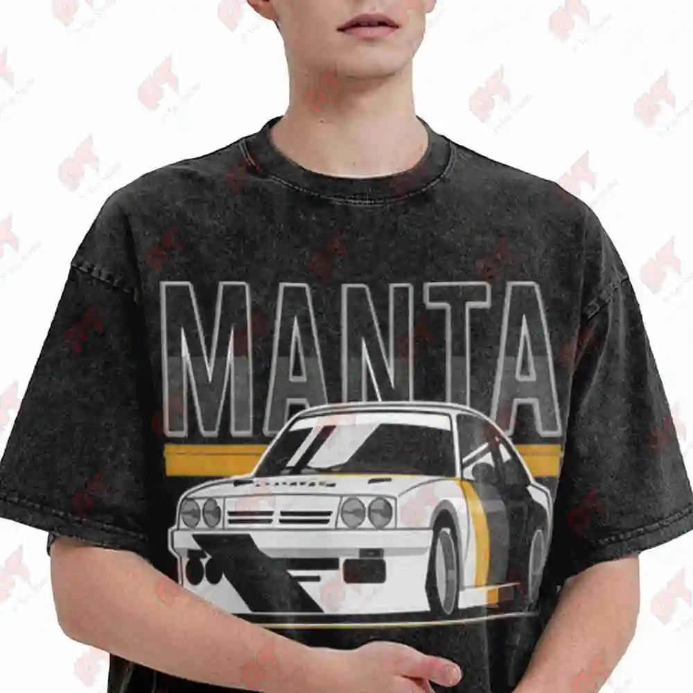 Manta Motorsport Vintage Washed Tee Pure Cotton T-Shirt