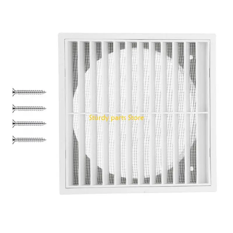 97QC Saída ar Vent Grelha Grelha Tampa Quadrada Ventilação Secador Tampa Durável