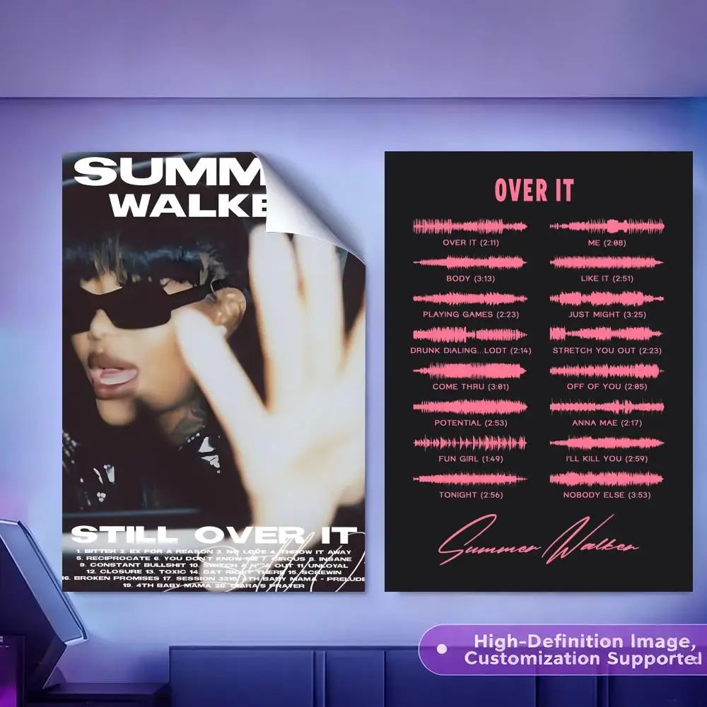 Singer S-Summer Walker Painting Calligraphy HD Canvas Poster Crease Free Waterproof All Space Wall Decor