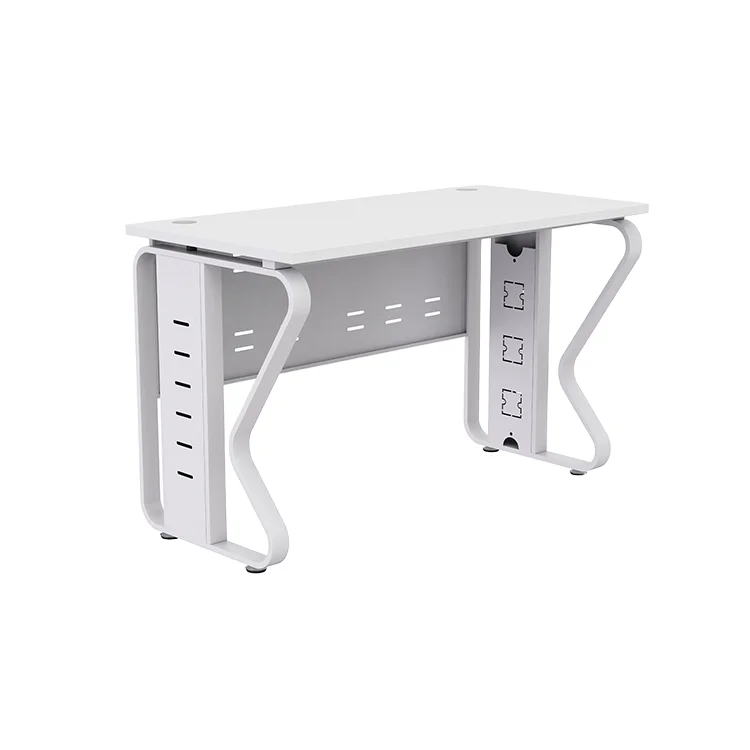 Factory Low Price Modern Metal Modular Wood Corner Computer Desk with Standing Design for Single Person Office Workstation