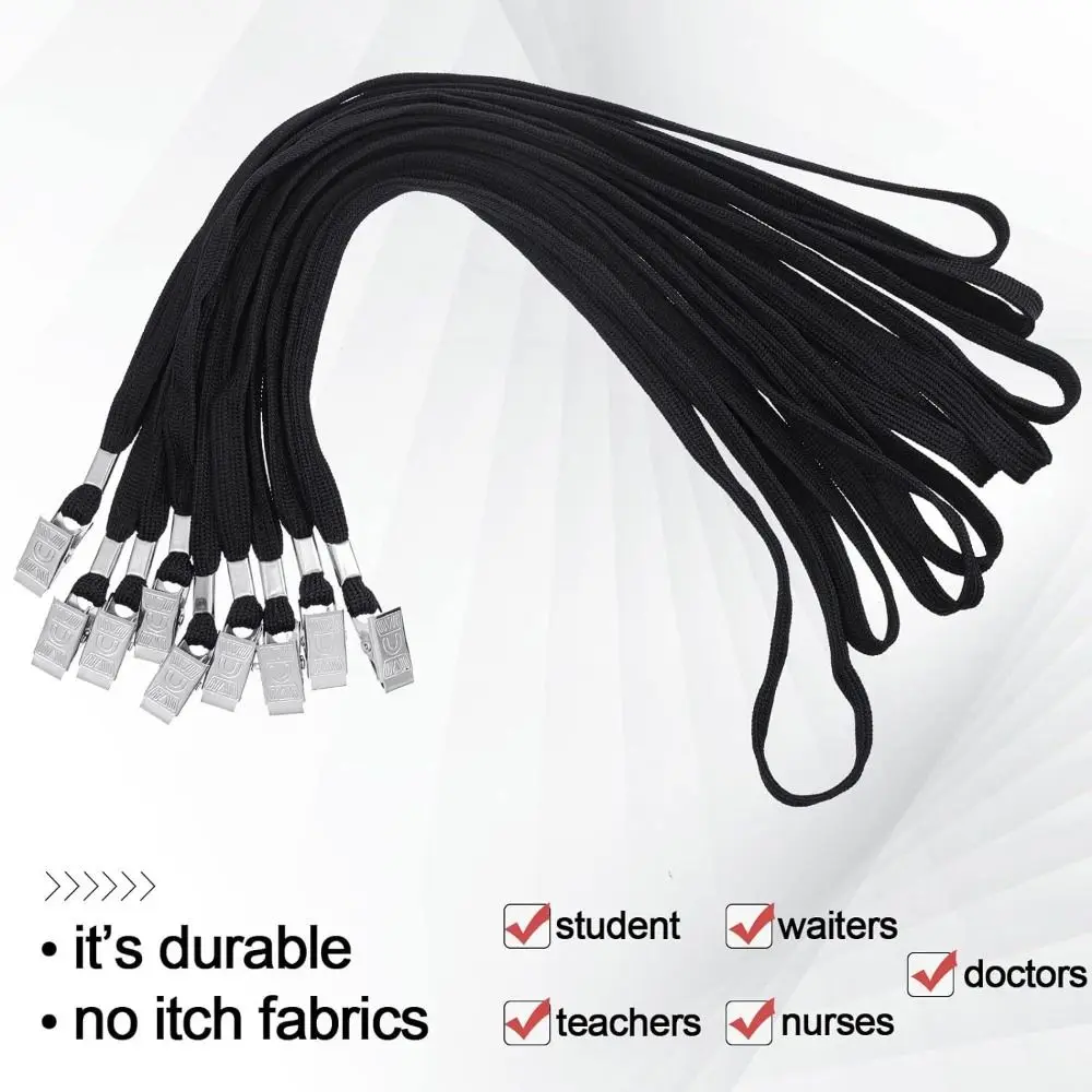 Impermeável Nome Plate Card Bag com colhedor, Transparente, PVC, ID Card Holder, Novo