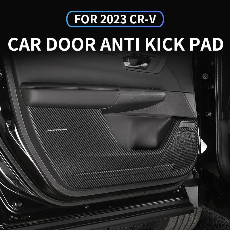 

Car Door Anti Kick Pad Leather Stickers Interior Protective Pad Wear-resistant Modification For Honda CRV 2023 2024 CR-V 6th Gen