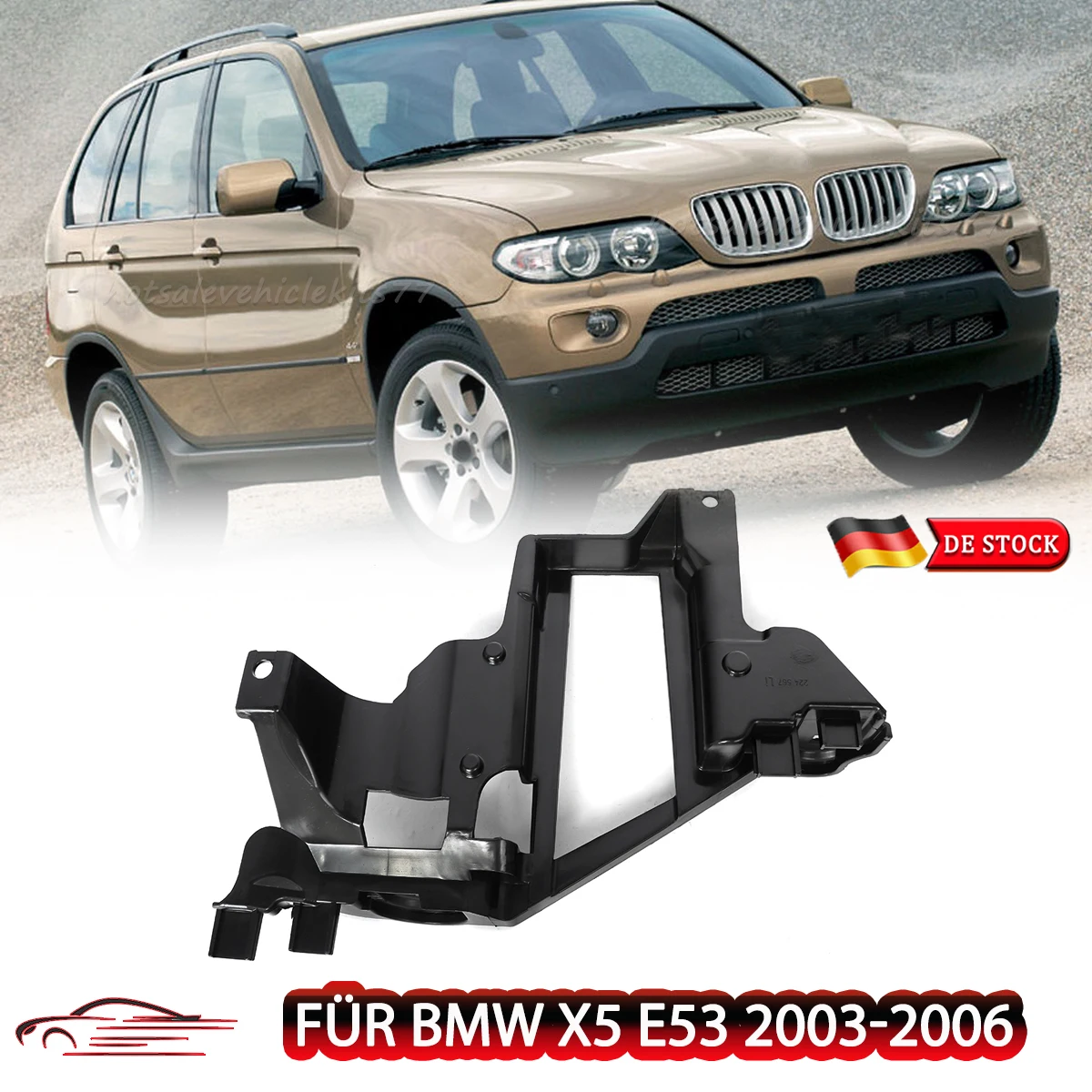 Headlight Support Mount Bracket For BMW X5 E53 2003 2004 2005 2006 Front Bumper Head light Bracket holder left right trim