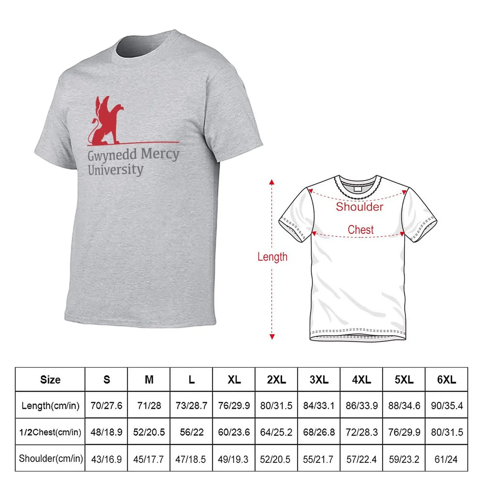 New The Gwynedd Mercy College T-Shirt anime cute clothes blank t shirts funny t shirts for men