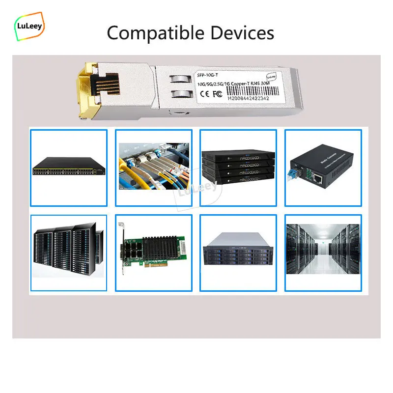 10G SFP+ to RJ45 optical module conversion DDM 10G 30m adaptive 5G/2.5G/1.25G Compatible Ruijie Cisco Huawei H3C 10Gbase-T