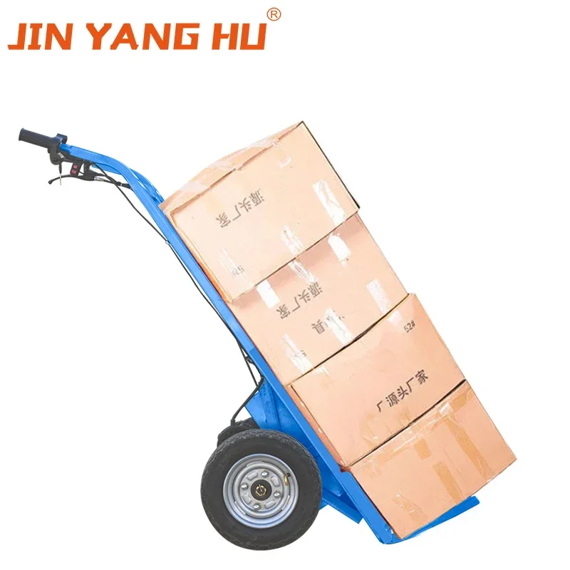 JIN YANG HU Electric Hand Sack Truck Trolley Electric Flatbed Trolley for Warehouse electric wheelbarrow