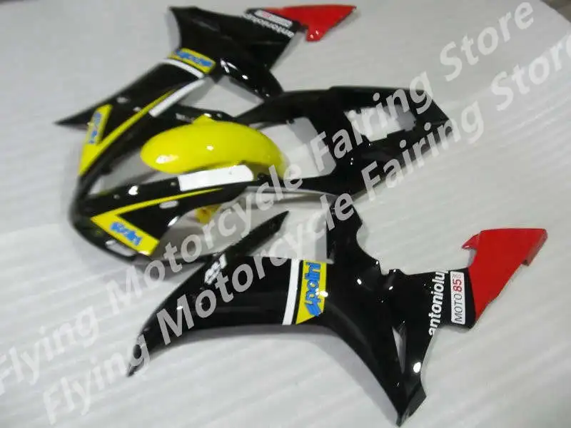 Nn-For  YZFR1 2002 2003 black yello 02-03 YZF1000 2002 2003 R1 YZF R1 02 03 YZF1000 02 03 ABS Fairing Set Plastic Kit for Yamaha