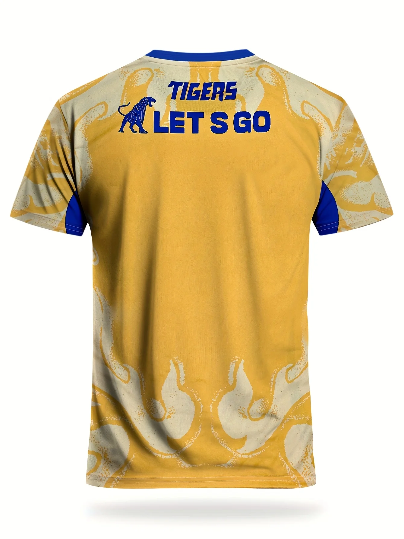 Mexican football jersey Tiger Head Full Print Sports T-Shirt Unisex Quick Dry Breathable  Short Sleeve Athletic Training Jersey