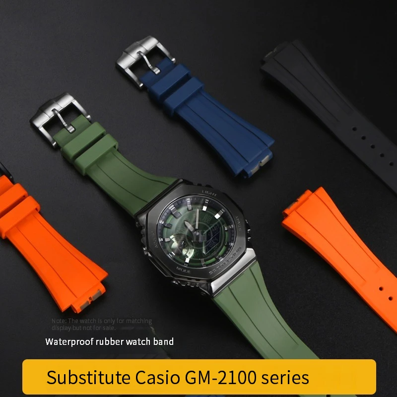 Quick Release Rubber Watchband For Casio G-SHOCK GA-2100 GA-2110 GM-5600 GA2100 GM2110 Series Sports Silicone Strap Bracelet