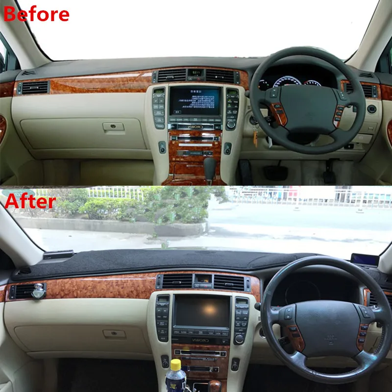 For Toyota Crown S180 2003 2004 2005 2006 2007 2008 Car Dashboard Cover Sun Shade Mat Anti-UV Dash Instrument Carpet Accessories