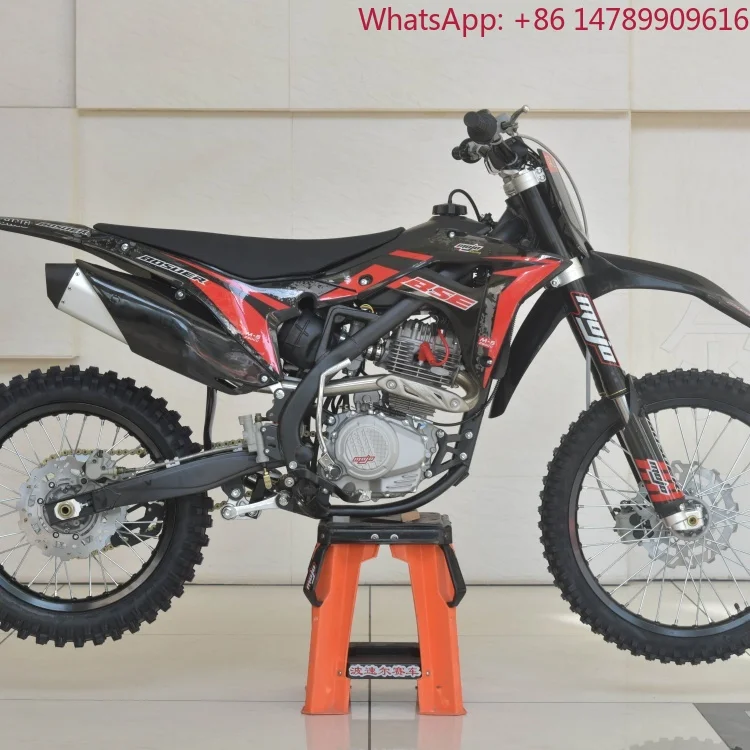Легкий дизайн, хит продаж: внедорожный мотоцикл YX250CC для взрослых, с вертикальным одноцилиндровым 4-тактным двигателем с воздушным охлаждением и кикстартером.
