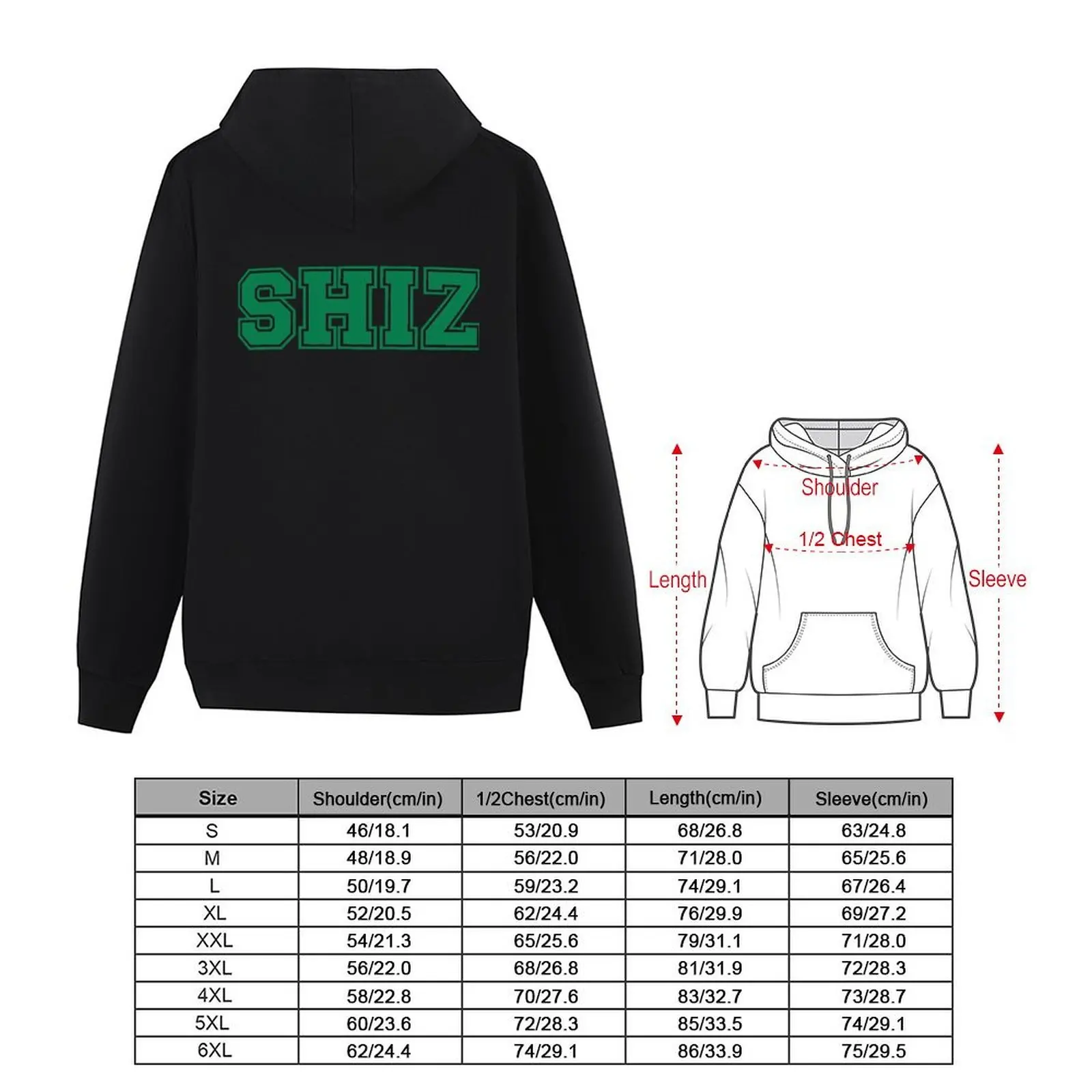 Shiz (أخضر) ملابس شتوية بغطاء للرأس ملابس رجالية ملابس رجالية قميص بقلنسوة ملابس رياضية
