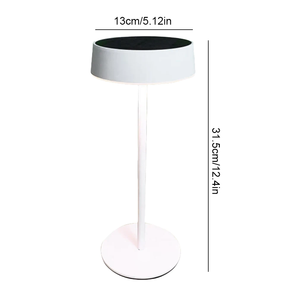 1-2 個ソーラーテーブルランプ調光可能な LED デスクランプ 2000mAh バッテリー防水 2700K-6000K コードレステーブルランプ充電式