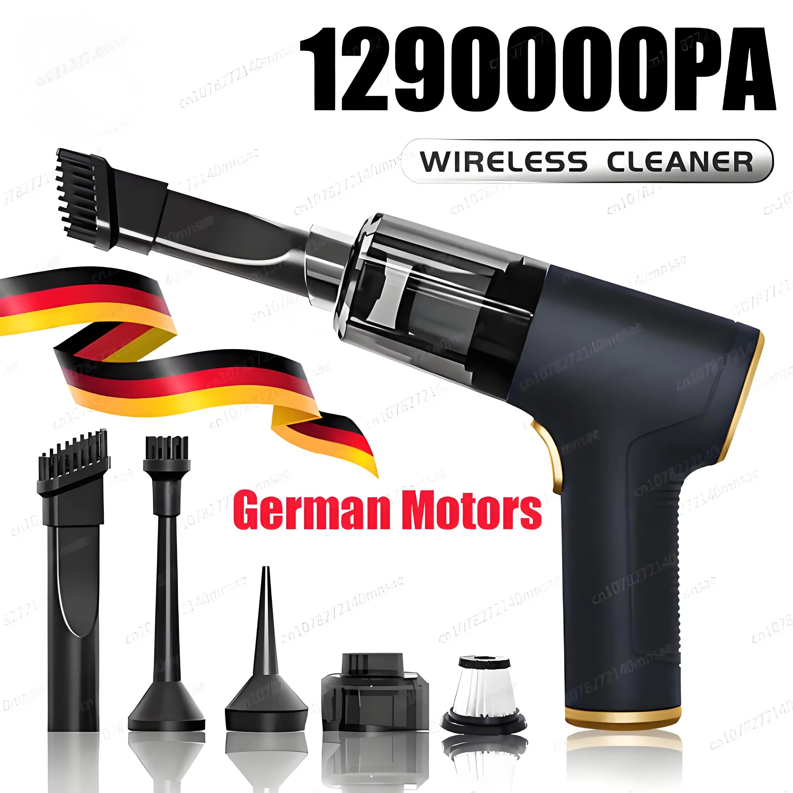 Nuevo Aspiradora potente de 1290000PA, aspiradora portátil inalámbrica para coche, para electrodomésticos, soplador de mano, limpieza de coche