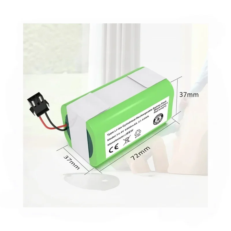 14.8V 6800mAh Lithium Ion Replacement Battery for Eufy RoboVac 11 11S 15C 15T 12 30 35C, Conga 990 1090 1190, Deebot N79 DN622