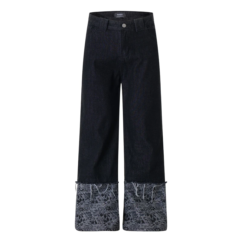 

Американские ретро-джинсы с эффектом потертости, широкие, свободного кроя, прямые, для пар, повседневные, со средней посадкой, джинсовые, молодежные, весна-осень