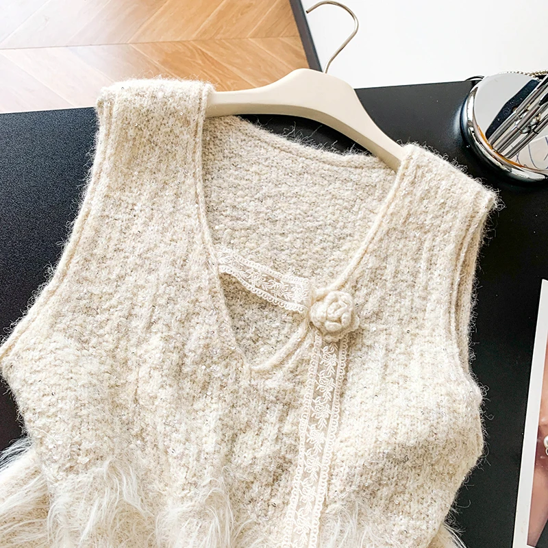 패셔너블 여성 니트 스웨터 디자인 센세이션 오버헤드 소프트 슬레 뉴 2025 엘레-룩 울 카메레 스웨터