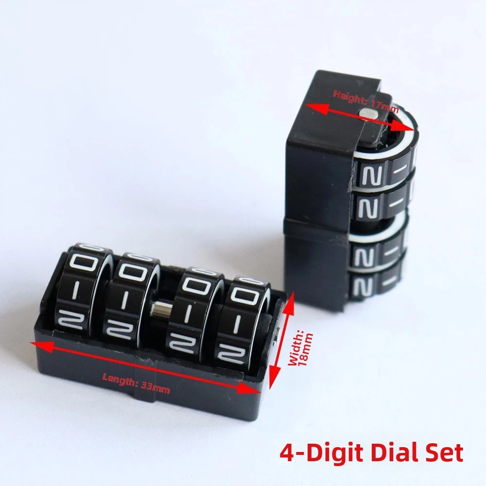 4 Digit Display Board Games Score Counter Multi-Function Adjustable Score Tracker Tally Rotating Mechanism Rotating Number Dials
