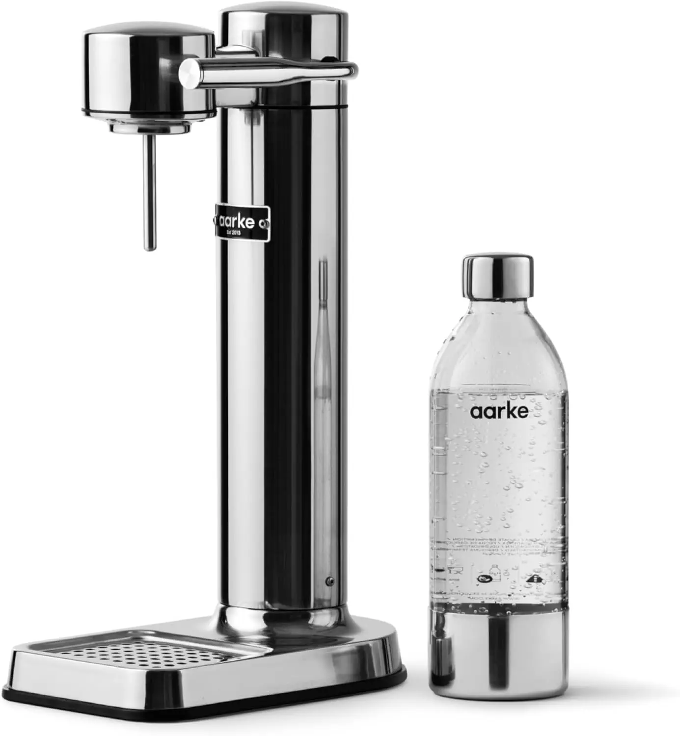 Sparkling & Seltzer Water Maker-Soda Maker with PET Bottle (Stainless Steel)