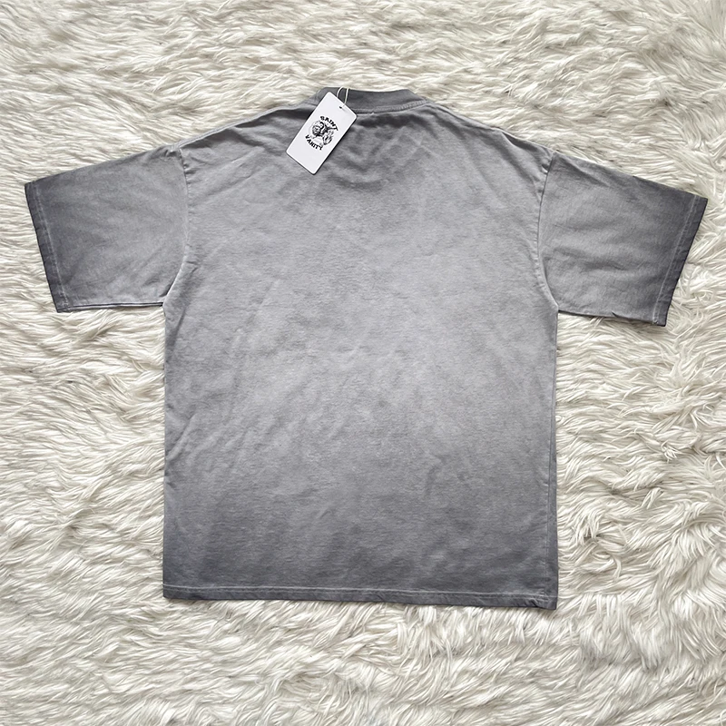 تي شيرت كاجوال بأكمام قصيرة بنمط شوكة فنية من SAINT VANITY #4