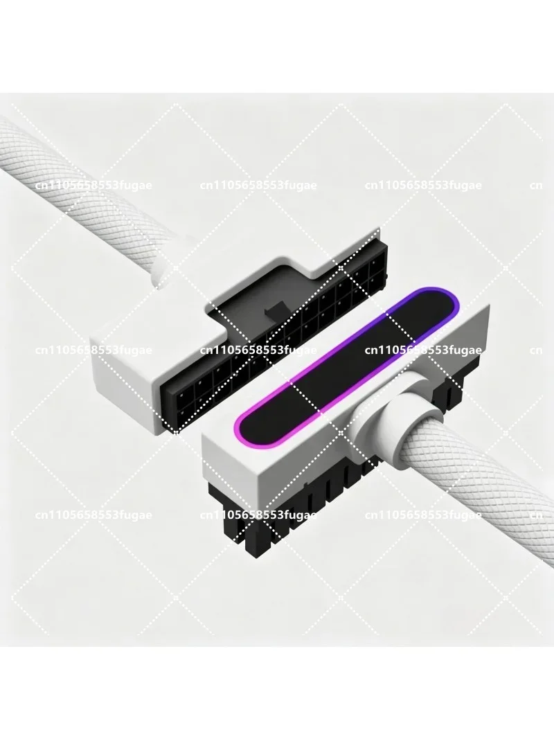 

ARGB Sync 24Pin Power Extension Cable First-Line Connection Computer Power Supply Cord for Gaming PC Build - Essential Gaming Ac