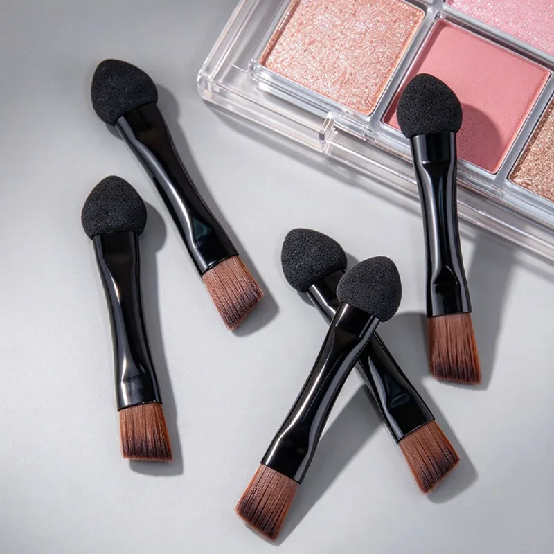 30/50/100pcs Mini Dual Eye Shadow Ended Brush Eyebrow Set Double Ended Sponge Head Eye Portable Women Makeup Cosmetics Tools view 3