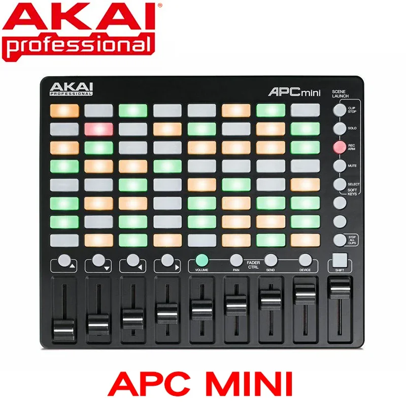 Akai profissional APC Mini Compact Ableton controlador ao vivo e download Ableton Live (grade de lançamento de clipe de luz de fundo 8 x 8)