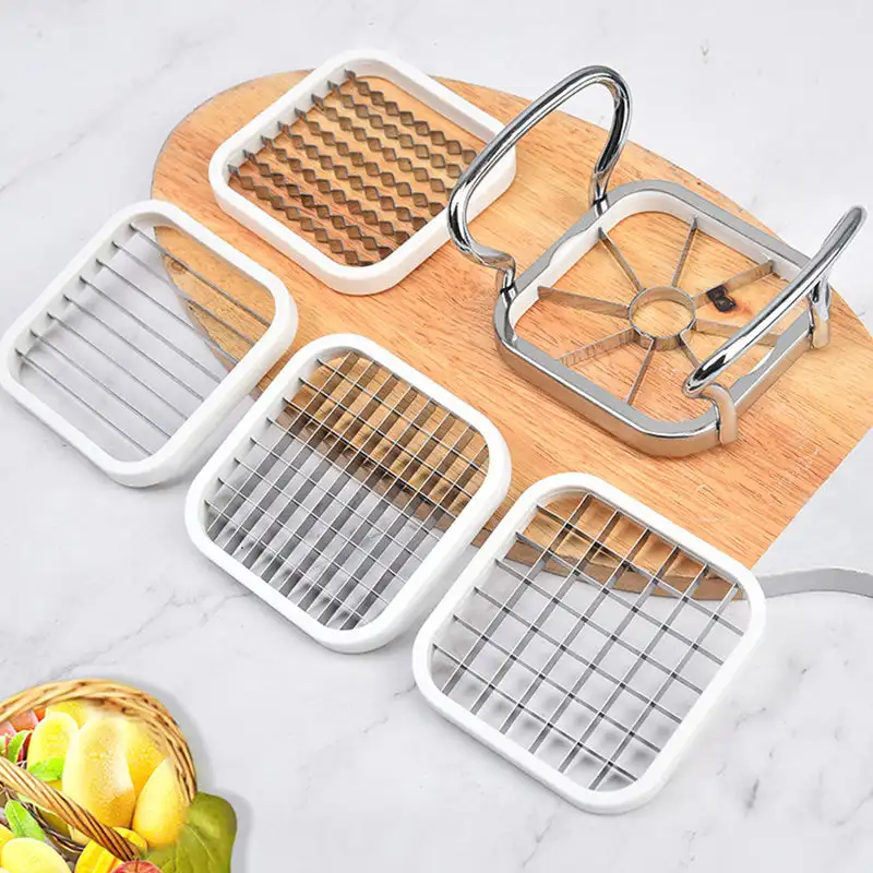 

5-in-1 Stainless Steel Fruit and Vegetable Cutter Slicer