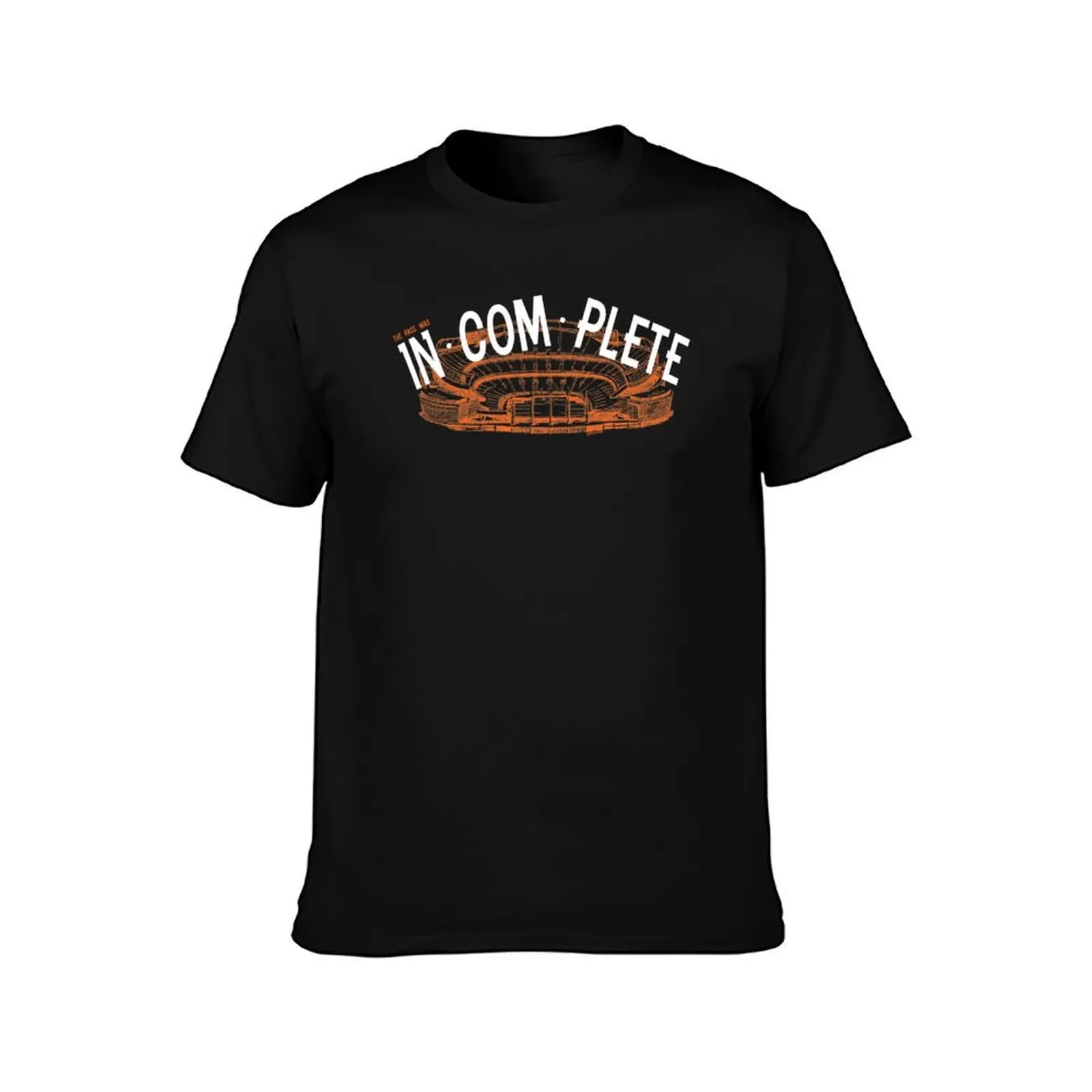 IN-COM-PLETE T-Shirt Relaxed Casual Short Sleeve Tee T-Shirt
