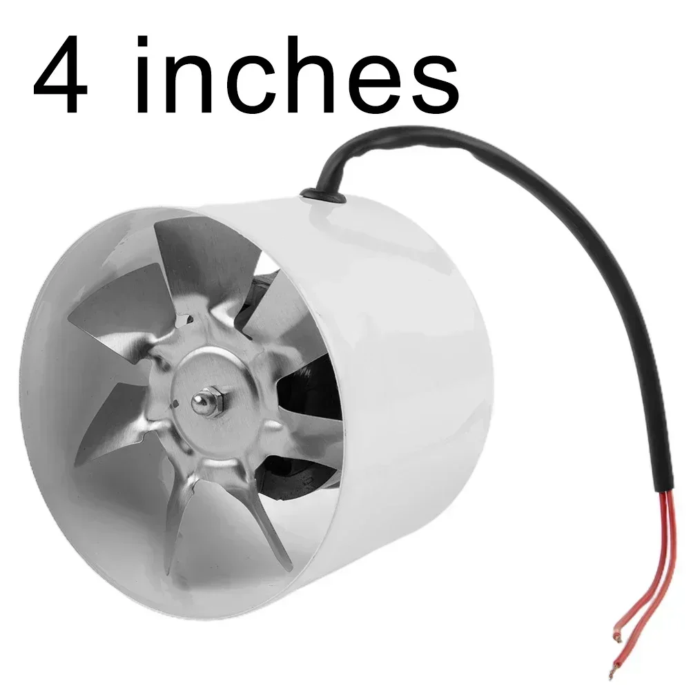 Durable Exhaust Fan Extractor Iron Pipe Fan Quiet Smoke Strong Suction 100 Mm 140 M³/H 1PC 20W 220V 50Hz Duct Fan