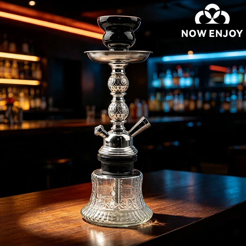 NOW ENJOY Traditional single-tube Arab flute pipe water pipe set - suitable for beginners - glass water pipe