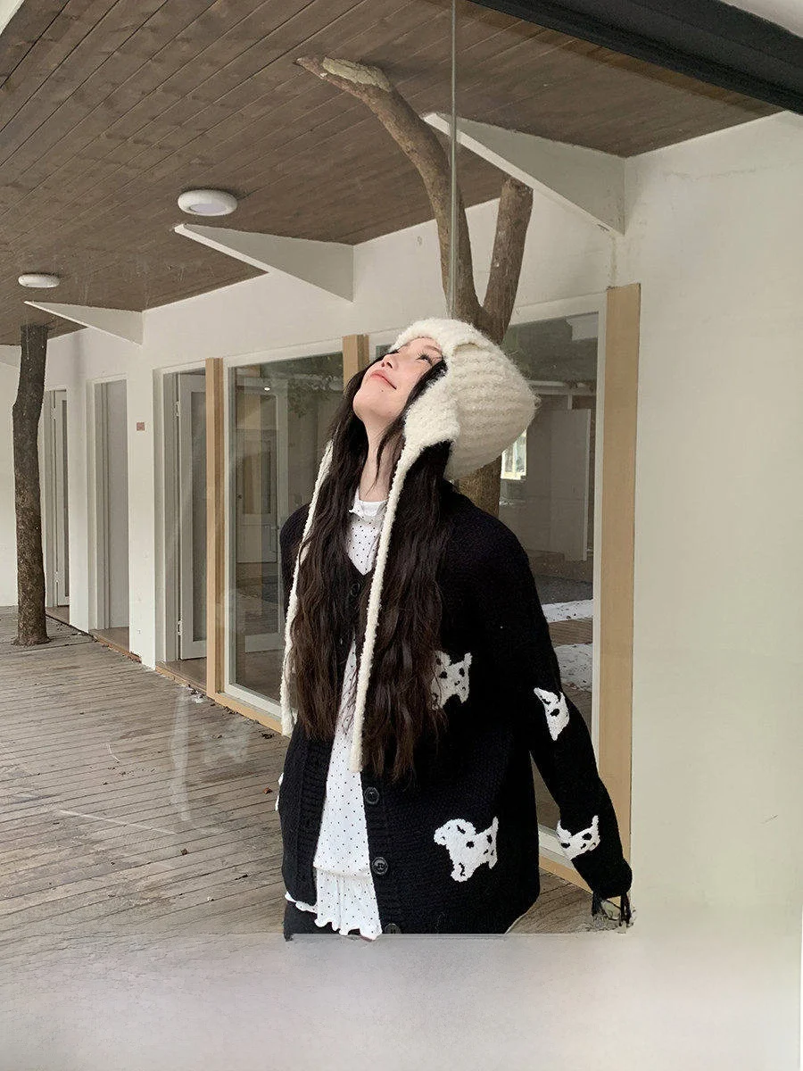 

Новый женский винтажный кардиган Linyunyun с цветочным узором, универсальный, свободного кроя, мягкий, повседневный, милый топ для зимы