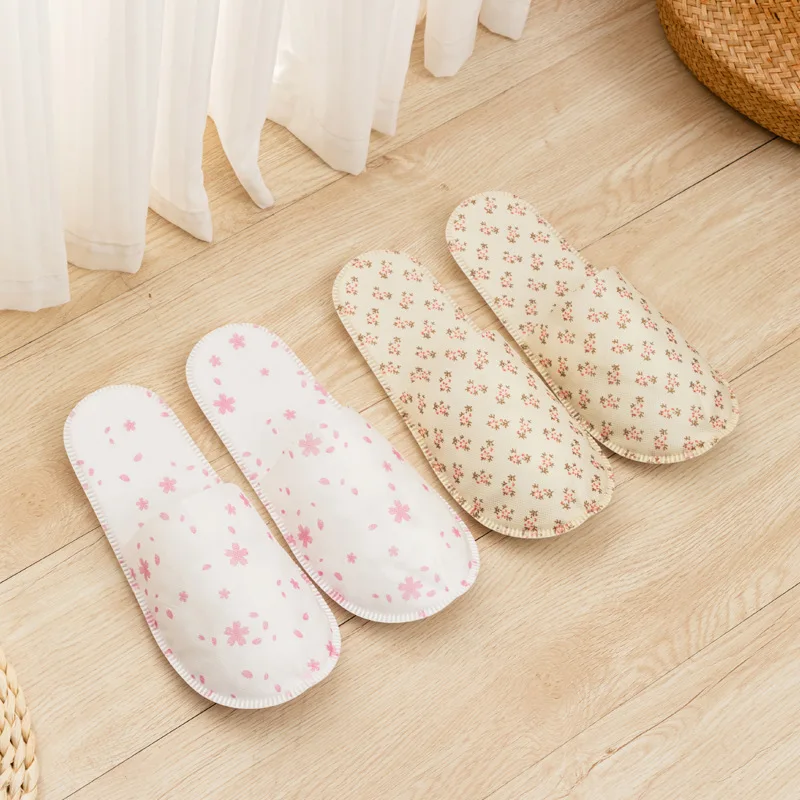 [50 pairs]Slippers woman Women's summer footwear disposable designer shoes Special for anti-skid hotels Guest slippers cheap