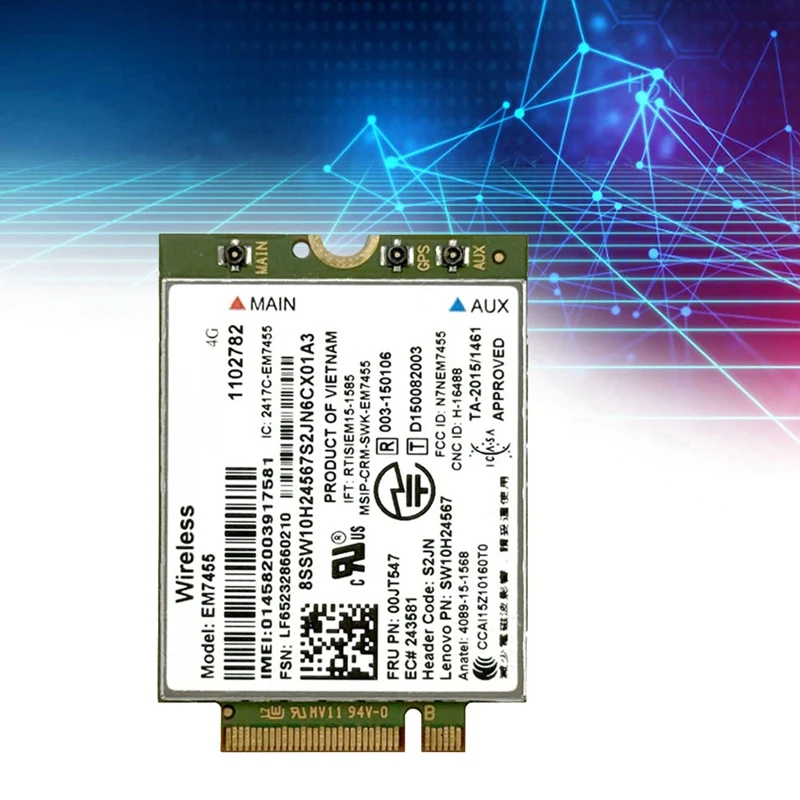 EM7455 Module 4G Card 00JT547 00JT542 01AX789 01AX746 for Lenovo Hot Sale in Stock