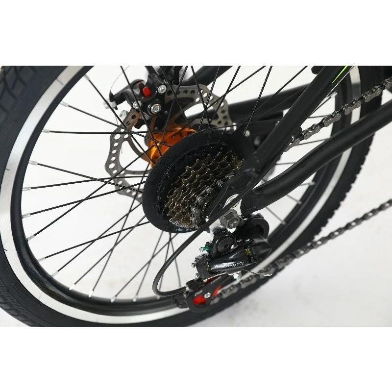 Steel Aluminum Alloy Folding Bicycle 20 Inch 7 Speed Disc Brake Portable Adult City Bike 150kg Load