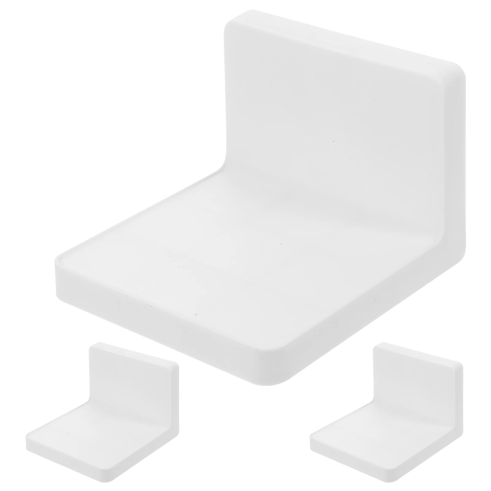

1 set White Non-drill Wall-mounted Planter Shelf Mini Storage Board for Plants Candles with Strong Capacity Plant for Window