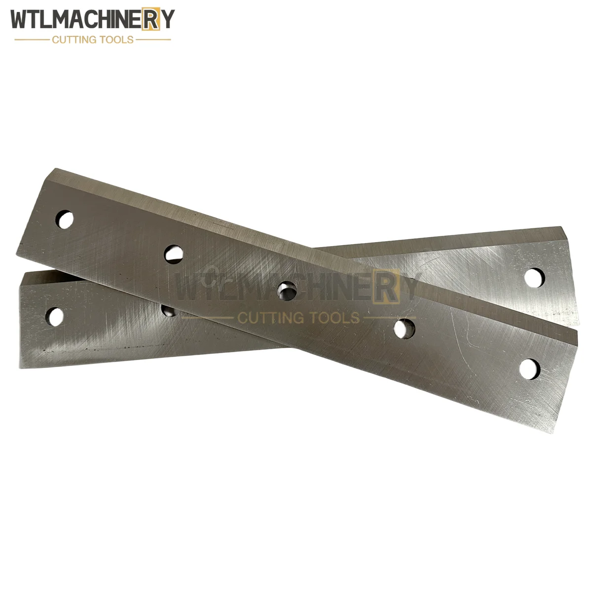 2Pcs Wood Chipper Blade 300x55x5mm Garden Chippers Wood Shredder Machinery Cutting Tools Hole Pitch:65mm