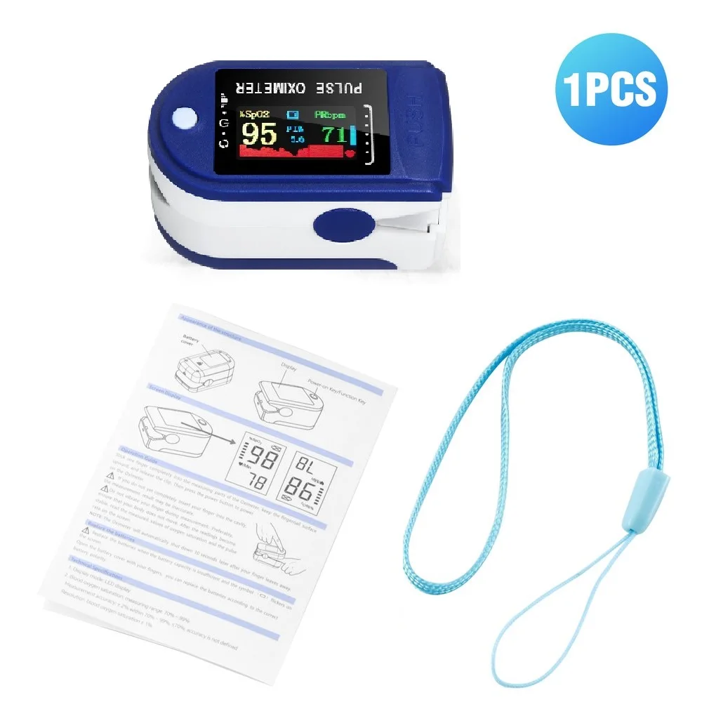 LK87 مقياس التأكسج المحمولة الإصبع نبض الأكسجين في الدم التشبع رصد مع Lcd الإصبع مقياس التأكسج Tigital معدل ضربات القلب Monito #1