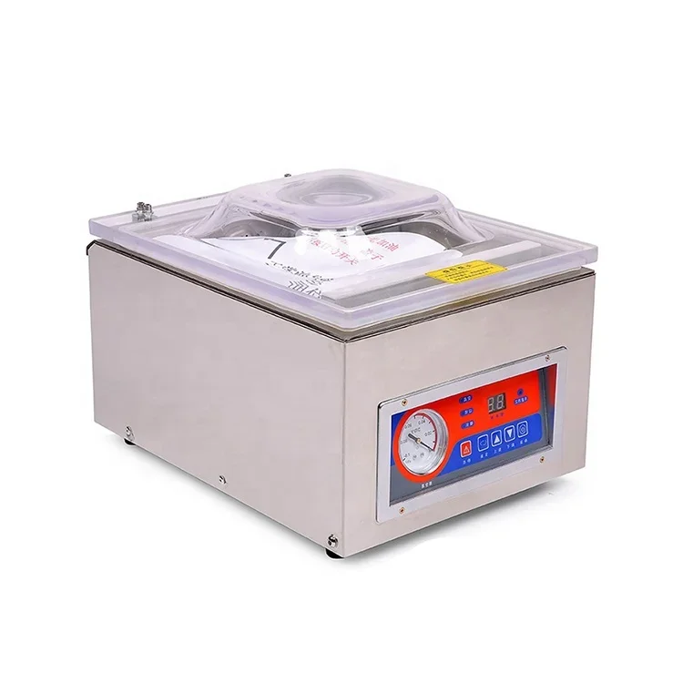 DZ-260C single chamber desktop industrial pump vacuum sealing machine clothing food steak commodity chemical liquid bag