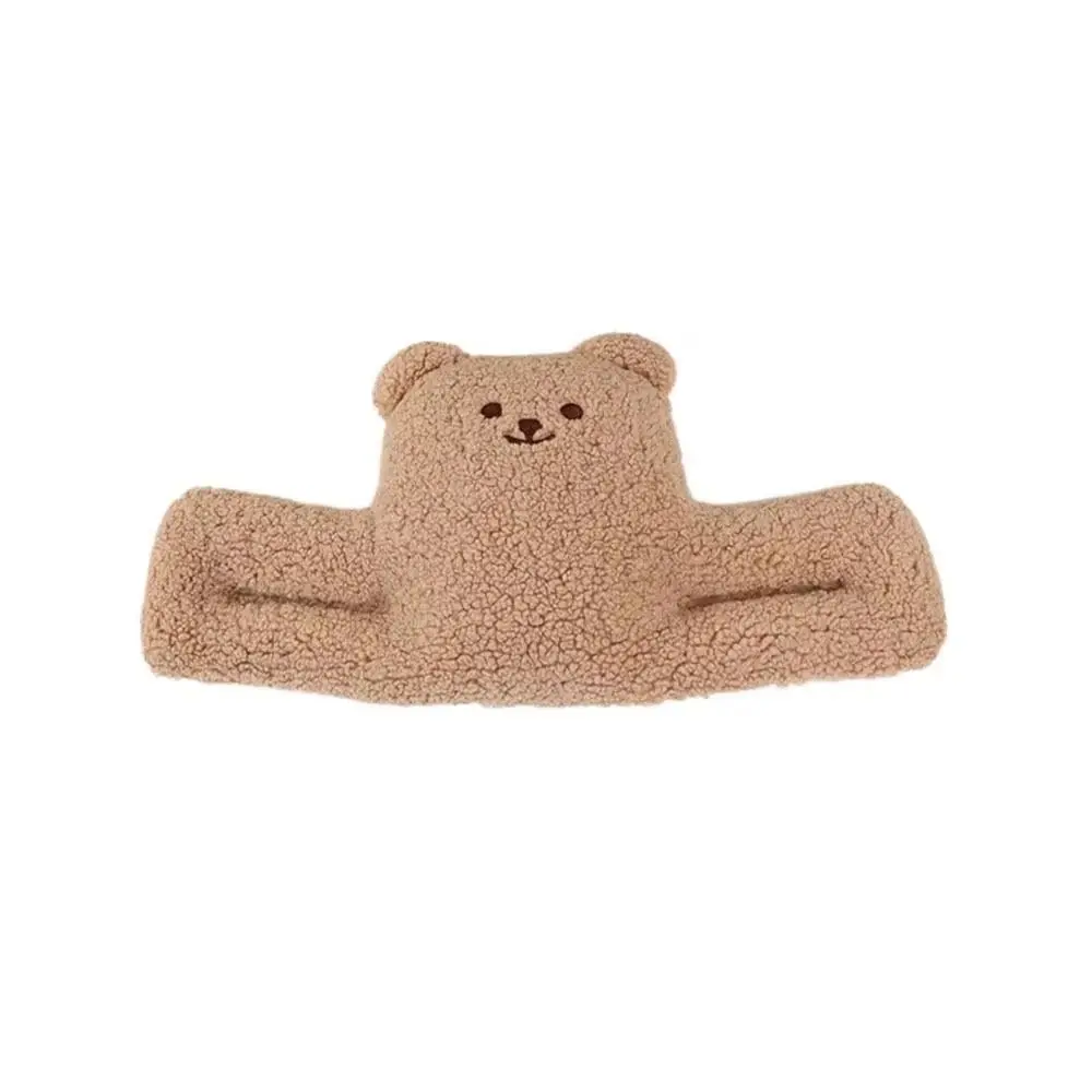 Cute Bear Head Protection Cushion Shock Absorbing Easy to Install Unisex Safety Headrest Soft Toddler Protective Gear