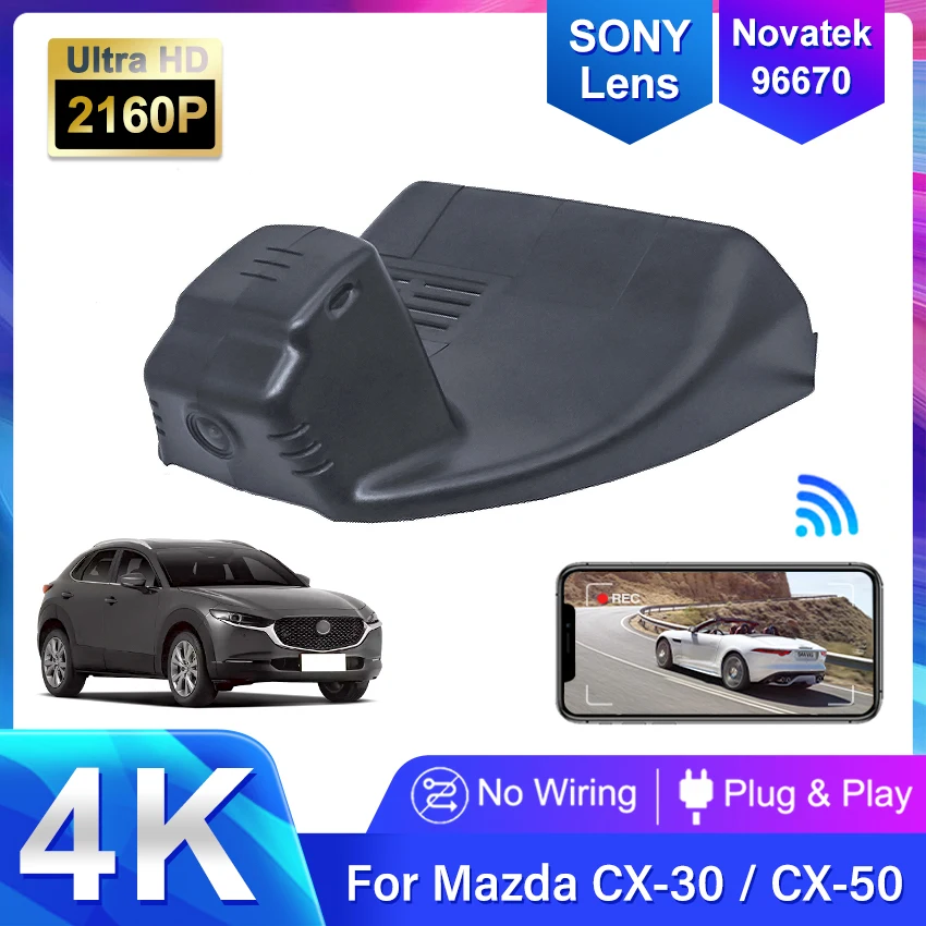 

Plug and play 4K Hidden Wifi Car DVR Dash Cam Camera Video Recorder Original For Mazda CX30 CX-30 EV 2020 2021 2022 High Quality