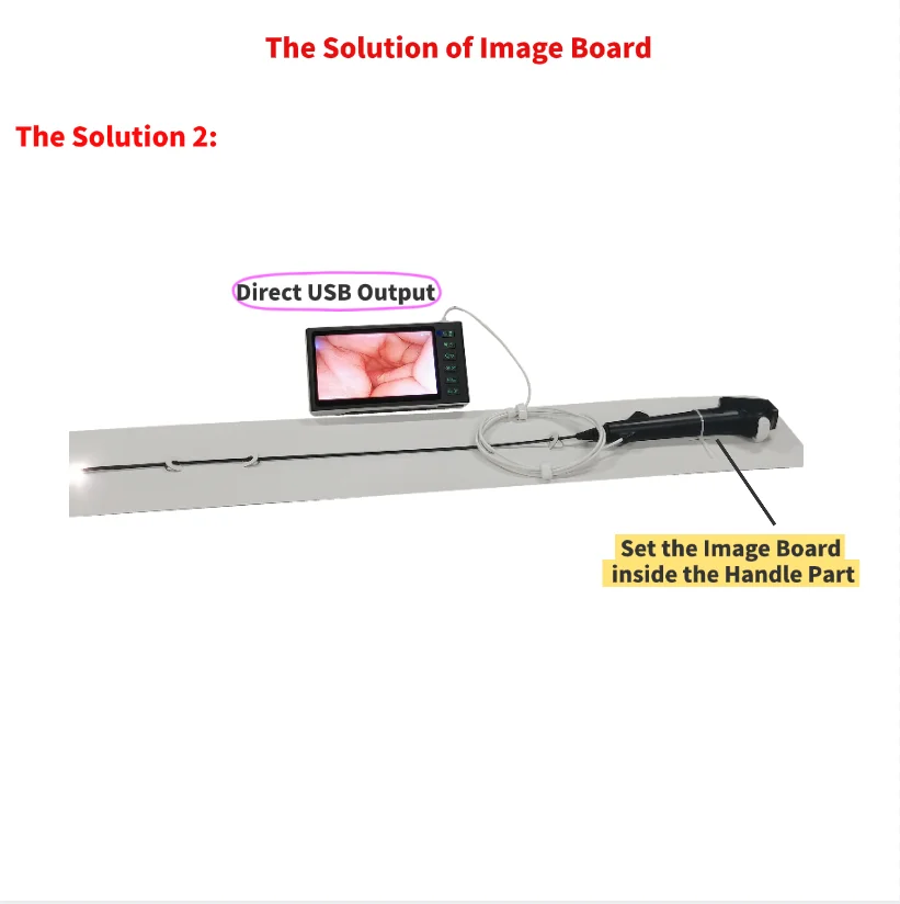 5.2mm Flex RhinoLaryngoscope Electric ENT Videoscope Camera for Nasal Ear Veterinary Visual Inspection