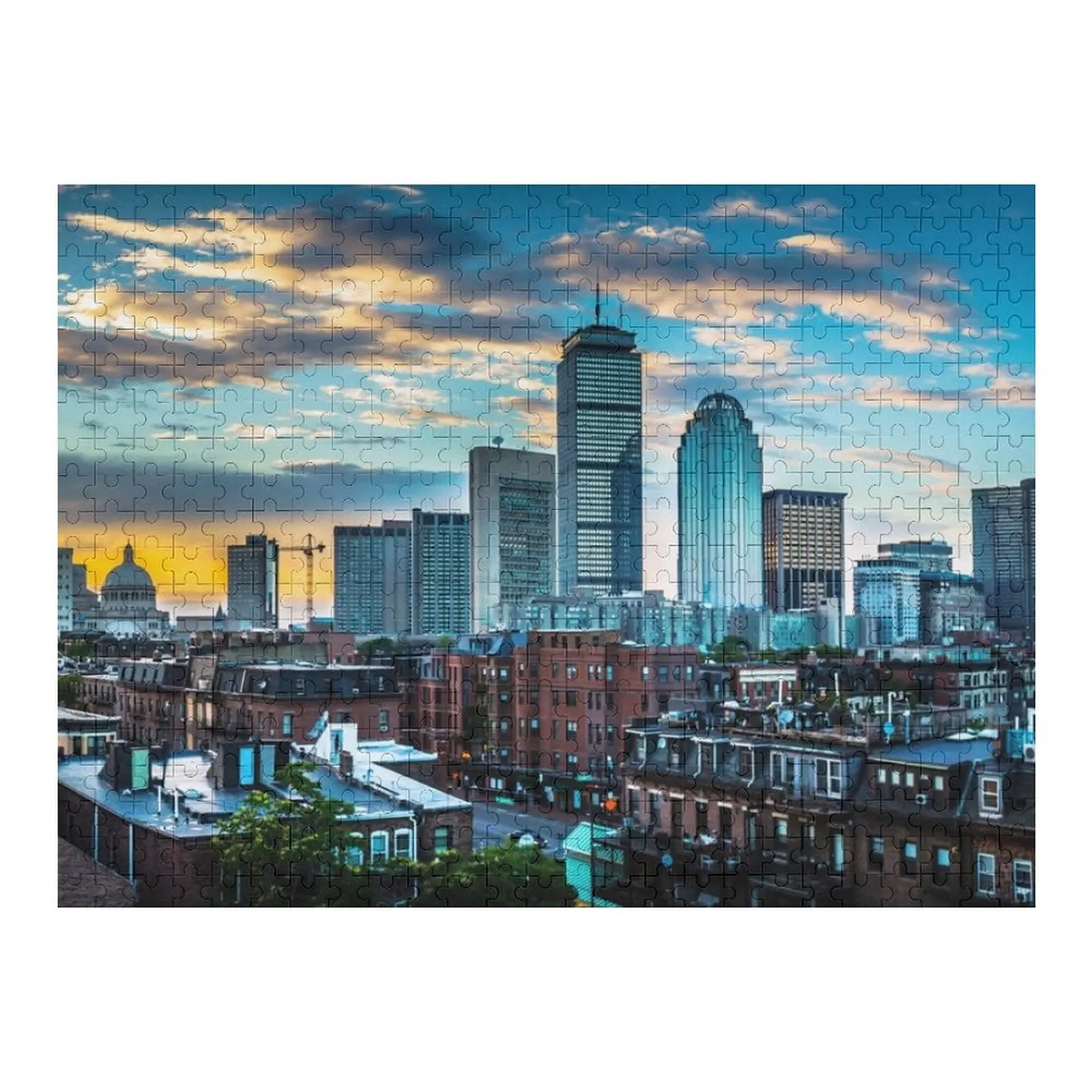 

Boston Massachusetts Jigsaw Puzzle Personalize Wooden Adults Wooden Jigsaws For Adults Personalised Puzzle