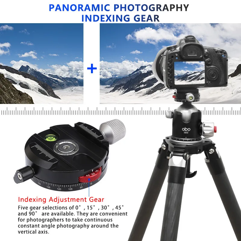 Arca  Compatible Ball Head with Quick Release Plate for DSLR Mirrorless Cameras